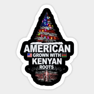 Christmas Tree  American Grown With Kenyan Roots - Gift for Kenyan From Kenya Sticker